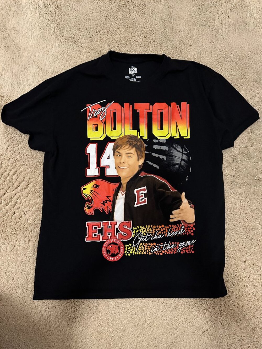 Troy Bolton High School Musical Shirt Size XL